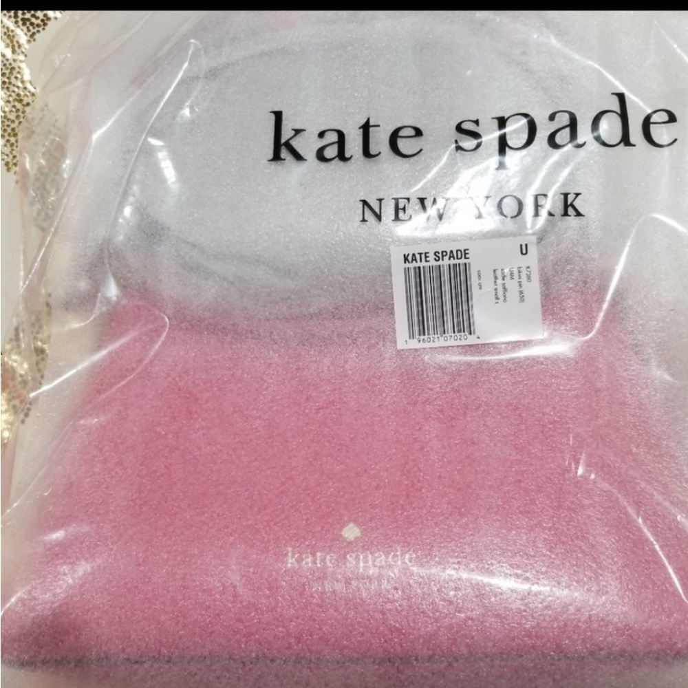 Kate Spade Sadie Small Shoulder Bag, Purse Bikini Pink Saffiano Leather NWT - Picture 7 of 10